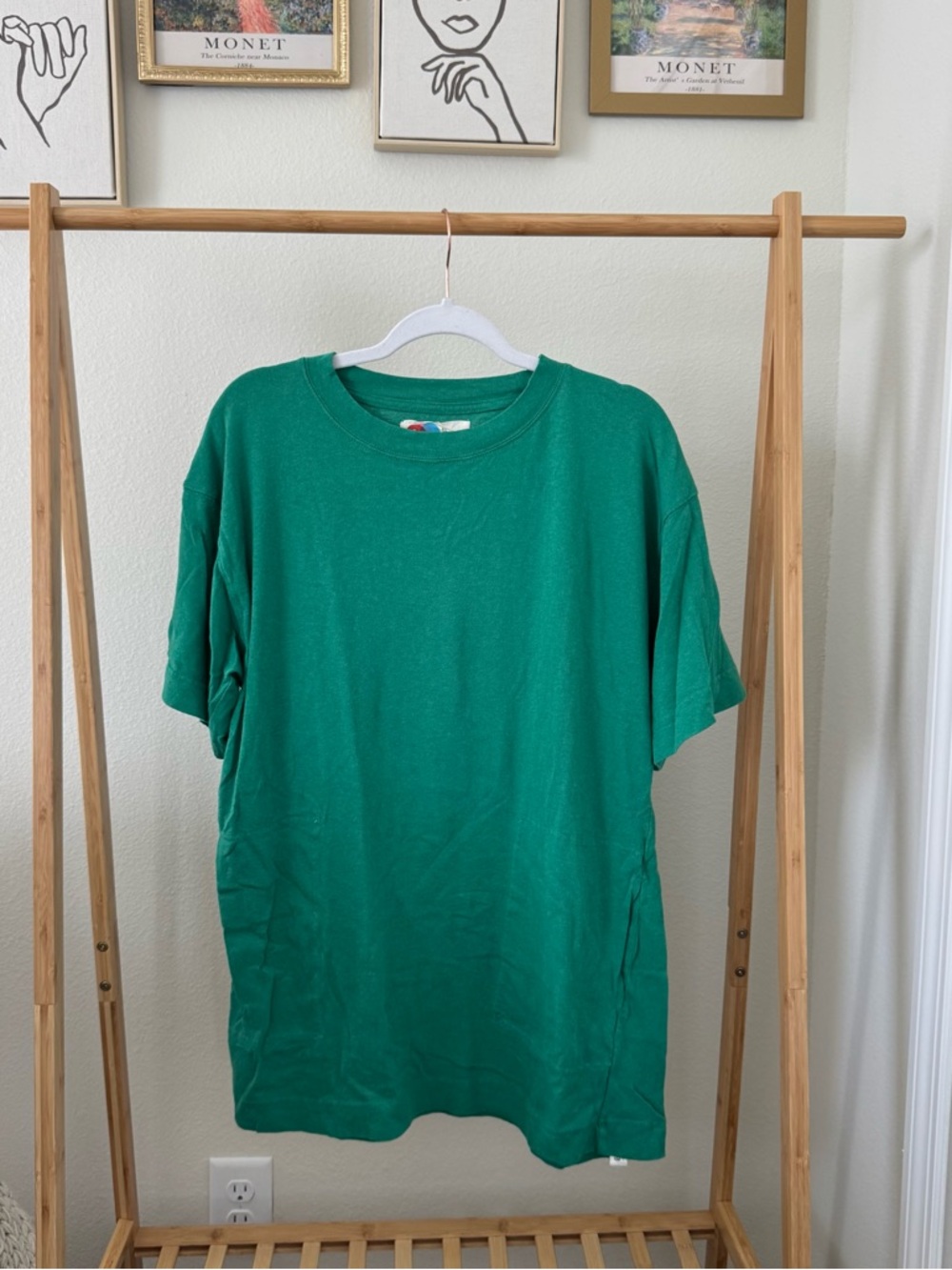 Free People Green T-shirt Dress
